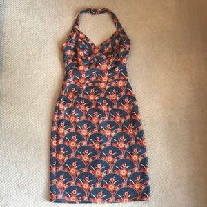 Kay Unger Silk Halter Dress
